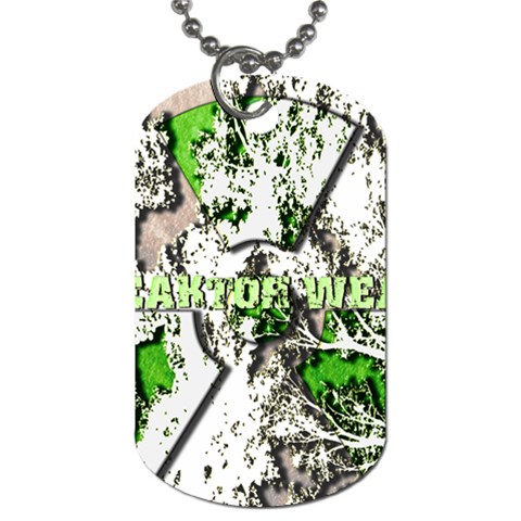 radiocative Dog Tag (One Side) from ArtsNow.com Front
