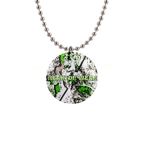 radiocative 1  Button Necklace from ArtsNow.com Front