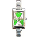 radiocative 3 Rectangular Italian Charm Watch