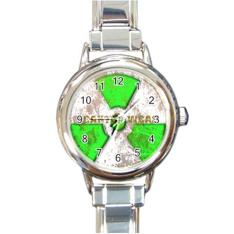 radiocative 3 Round Italian Charm Watch from ArtsNow.com Front