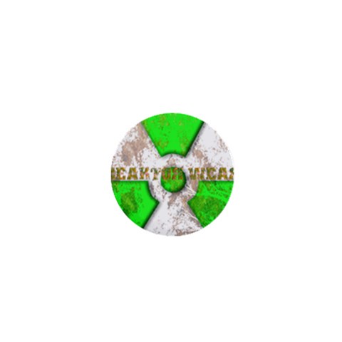 radiocative 3 1  Mini Button from ArtsNow.com Front