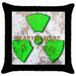 radiocative 3 Throw Pillow Case (Black)