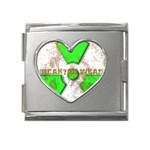 radiocative 3 Mega Link Heart Italian Charm (18mm)