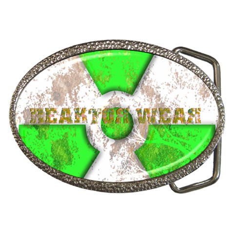 radiocative 3 Belt Buckle from ArtsNow.com Front
