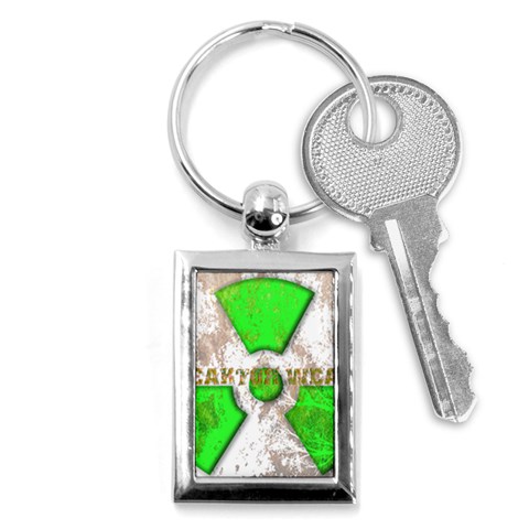 radiocative 3 Key Chain (Rectangle) from ArtsNow.com Front