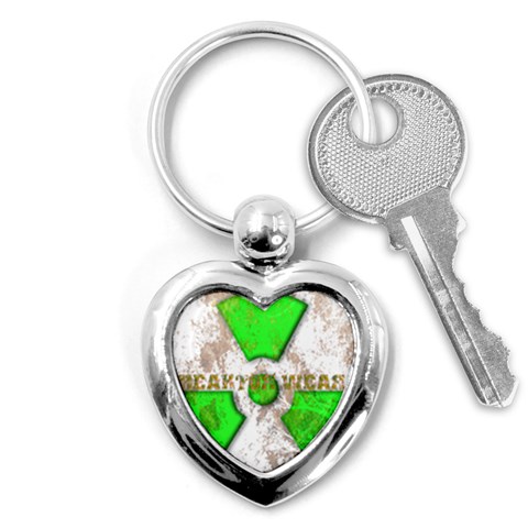 radiocative 3 Key Chain (Heart) from ArtsNow.com Front