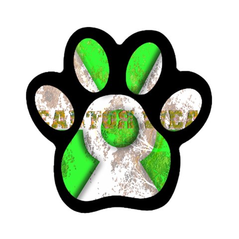 radiocative 3 Magnet (Paw Print) from ArtsNow.com Front