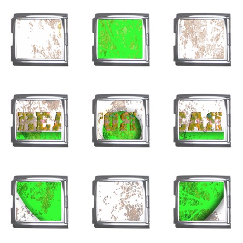 radiocative 3 Mega Link Italian Charm (9 pack) from ArtsNow.com Front