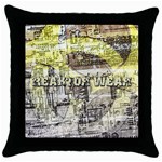 Tech Image Throw Pillow Case (Black)