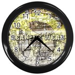 Tech Image Wall Clock (Black)