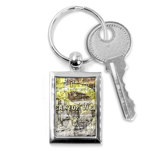Tech Image Key Chain (Rectangle) from ArtsNow.com Front