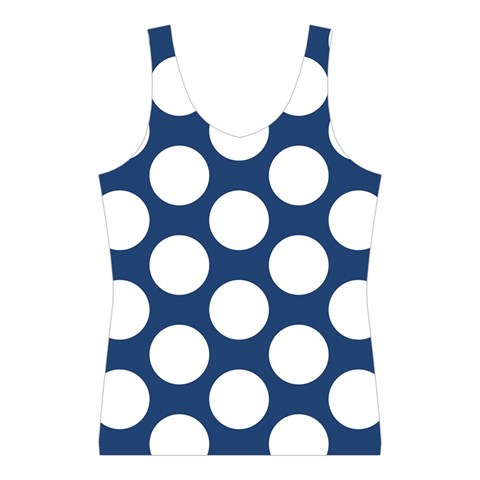 Dark Blue Polkadot Tops from ArtsNow.com Front