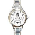 Illuminati Round Italian Charm Watch