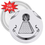 Illuminati 3  Button (100 pack)