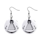 Illuminati 1  Button Earrings