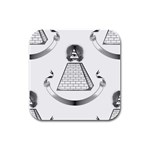 Illuminati Rubber Square Coaster (4 pack)