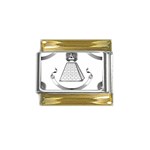 Illuminati Gold Trim Italian Charm (9mm)