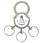 Illuminati 3-Ring Key Chain