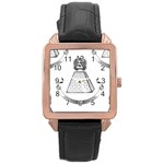 Illuminati Rose Gold Leather Watch 