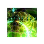 Dawn Of Time, Abstract Lime & Gold Emerge Satin Bandana Scarf Dawn Of Time, Abstract Lime & Gold Emerge Satin Bandana Scarf
