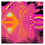 Magenta Boardwalk Carnival, Abstract Ocean Shimmer Large Satin Scarf (Square) Magenta Boardwalk Carnival, Abstract Ocean Shimmer Large Satin Scarf (Square)
