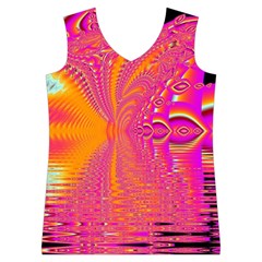 Magenta Boardwalk Carnival, Abstract Ocean Shimmer Women s Basketball Tank Top from ArtsNow.com Front