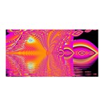 Magenta Boardwalk Carnival, Abstract Ocean Shimmer Satin Wrap Magenta Boardwalk Carnival, Abstract Ocean Shimmer Satin Wrap