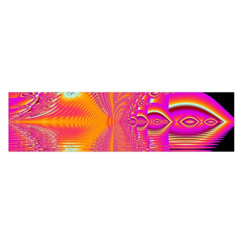 Magenta Boardwalk Carnival, Abstract Ocean Shimmer Satin Scarf (Oblong) from ArtsNow.com Front