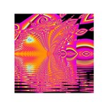 Magenta Boardwalk Carnival, Abstract Ocean Shimmer Small Satin Scarf (Square) Magenta Boardwalk Carnival, Abstract Ocean Shimmer Small Satin Scarf (Square)