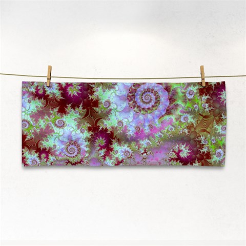 Raspberry Lime Delighraspberry Lime Delight, Abstract Ferris Wheel Hand Towel from ArtsNow.com Front