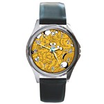 Adventure Time Cover Round Metal Watch