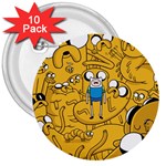 Adventure Time Cover 3  Button (10 pack)