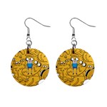 Adventure Time Cover 1  Button Earrings