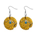 Adventure Time Cover 1  Button Earrings