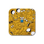 Adventure Time Cover Rubber Square Coaster (4 pack)