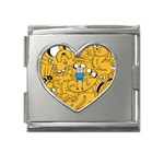 Adventure Time Cover Mega Link Heart Italian Charm (18mm)