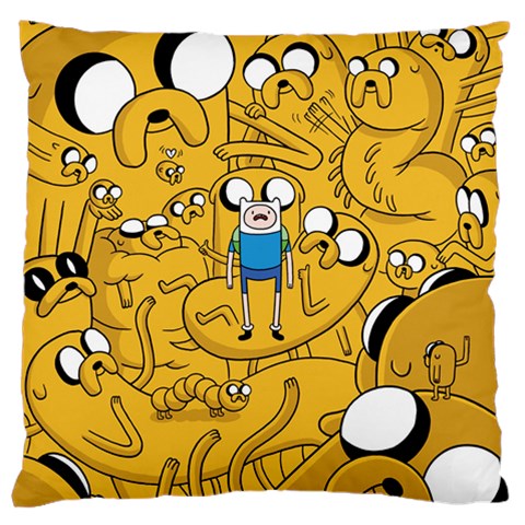 Adventure Time Cover Large Flano Cushion Case (Two Sides) from ArtsNow.com Front