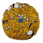 Adventure Time Cover Large 18  Premium Flano Round Cushion 