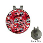 Agghh Pattern Golf Ball Marker Hat Clip