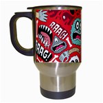 Agghh Pattern Travel Mug (White)