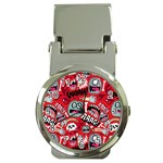 Agghh Pattern Money Clip Watch