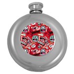 Agghh Pattern Hip Flask (5 oz)