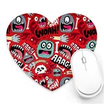 Agghh Pattern Heart Mousepad