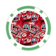 Agghh Pattern Poker Chip Card Guard (10 pack) from ArtsNow.com Front