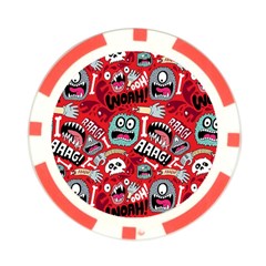 Agghh Pattern Poker Chip Card Guard (10 pack) from ArtsNow.com Back