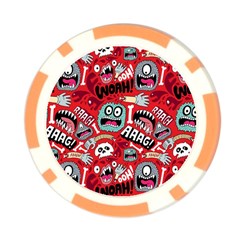 Agghh Pattern Poker Chip Card Guard (10 pack) from ArtsNow.com Back