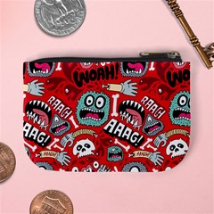 Agghh Pattern Mini Coin Purse from ArtsNow.com Back