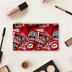 Agghh Pattern Cosmetic Bag (Small) from ArtsNow.com Front