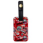 Agghh Pattern Luggage Tag (one side)