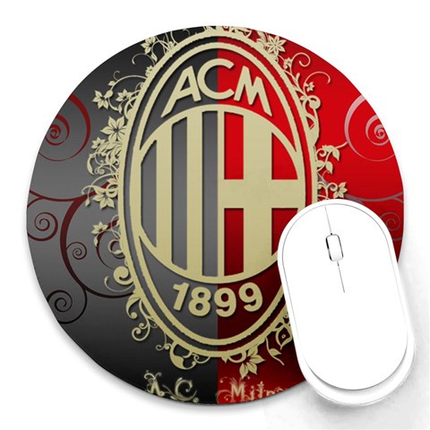 Ac Milan Round Mousepad from ArtsNow.com Front